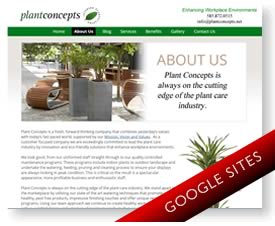 Google Sites for Indoor Plant Company