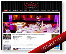 Google Sites Design for Banquet Hall