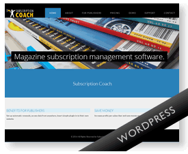 WordPress site for magazine subscriptions